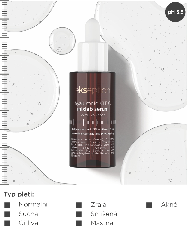 Ekseption - HYALURONIC VIT.C - MixLab sérum - 75ml